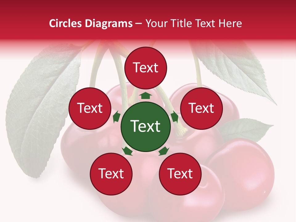 Garden Berry Dessert PowerPoint Template