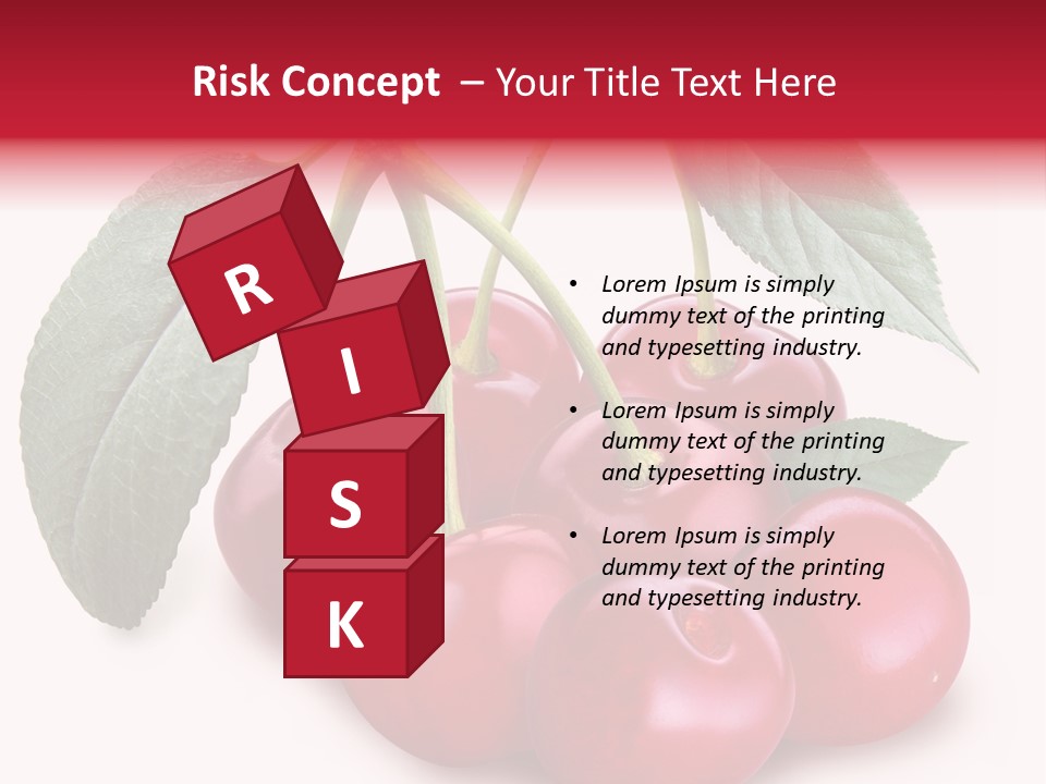 Garden Berry Dessert PowerPoint Template