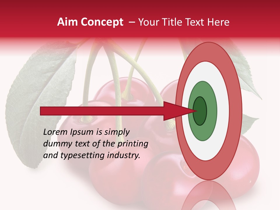 Garden Berry Dessert PowerPoint Template