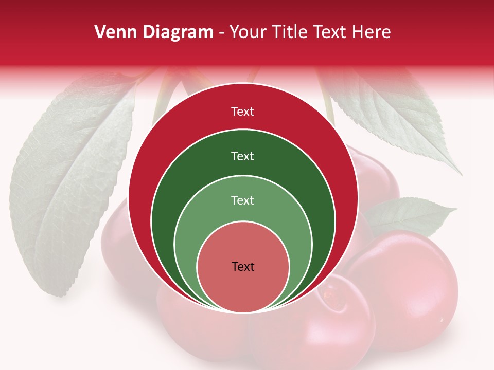 Garden Berry Dessert PowerPoint Template