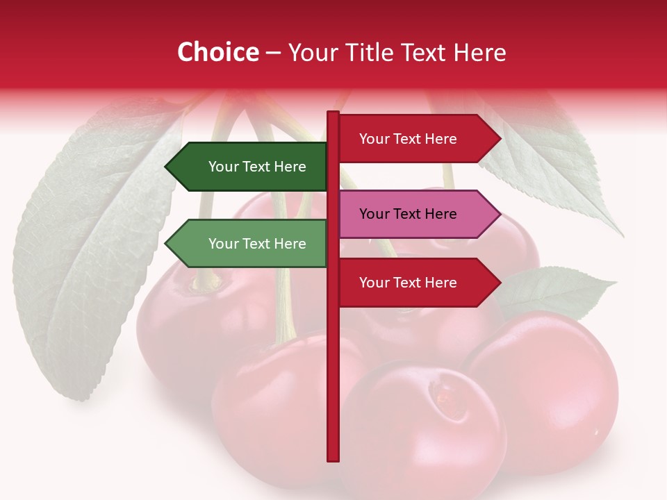 Garden Berry Dessert PowerPoint Template