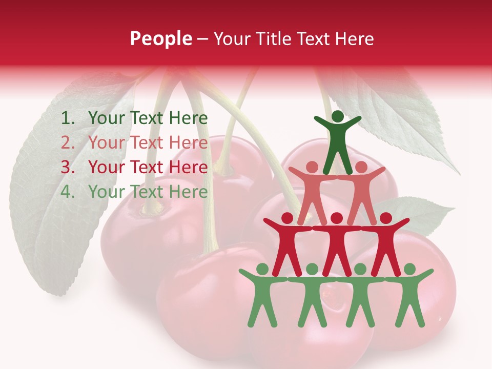 Garden Berry Dessert PowerPoint Template