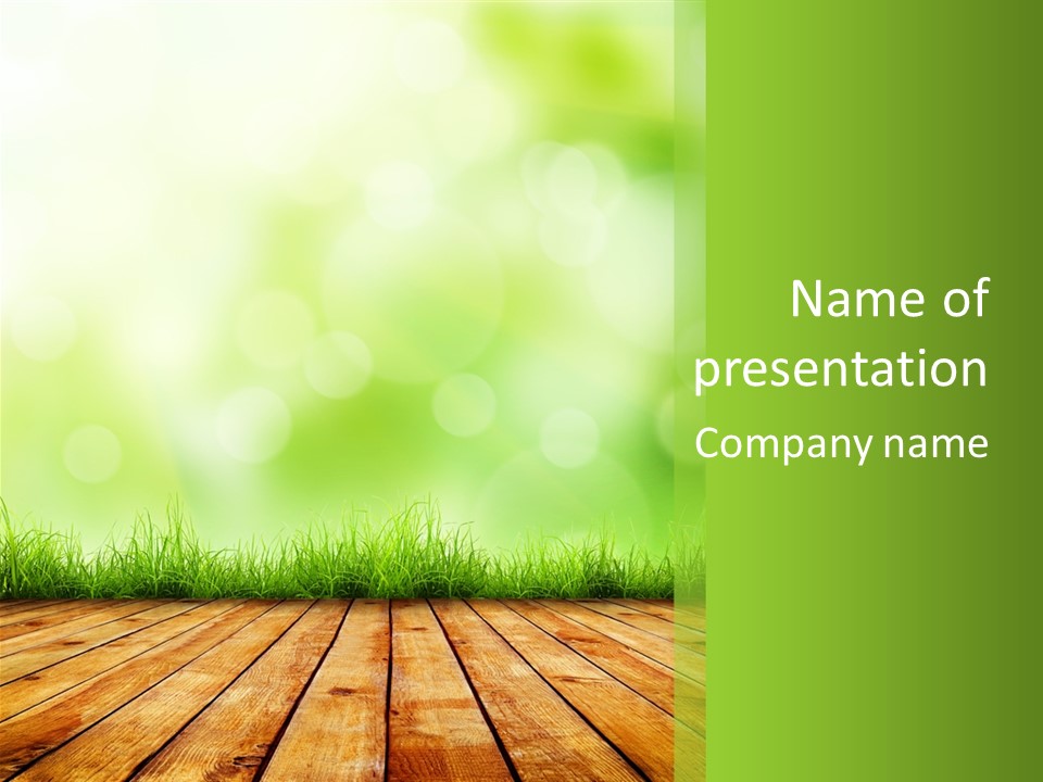 Plain Spring Beautiful PowerPoint Template