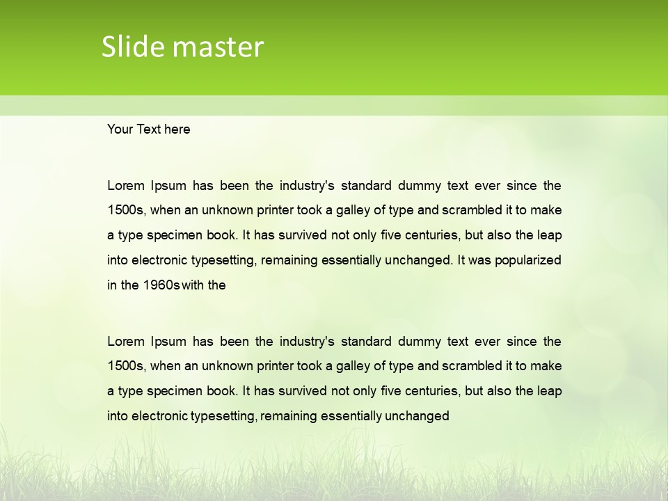 Plain Spring Beautiful PowerPoint Template