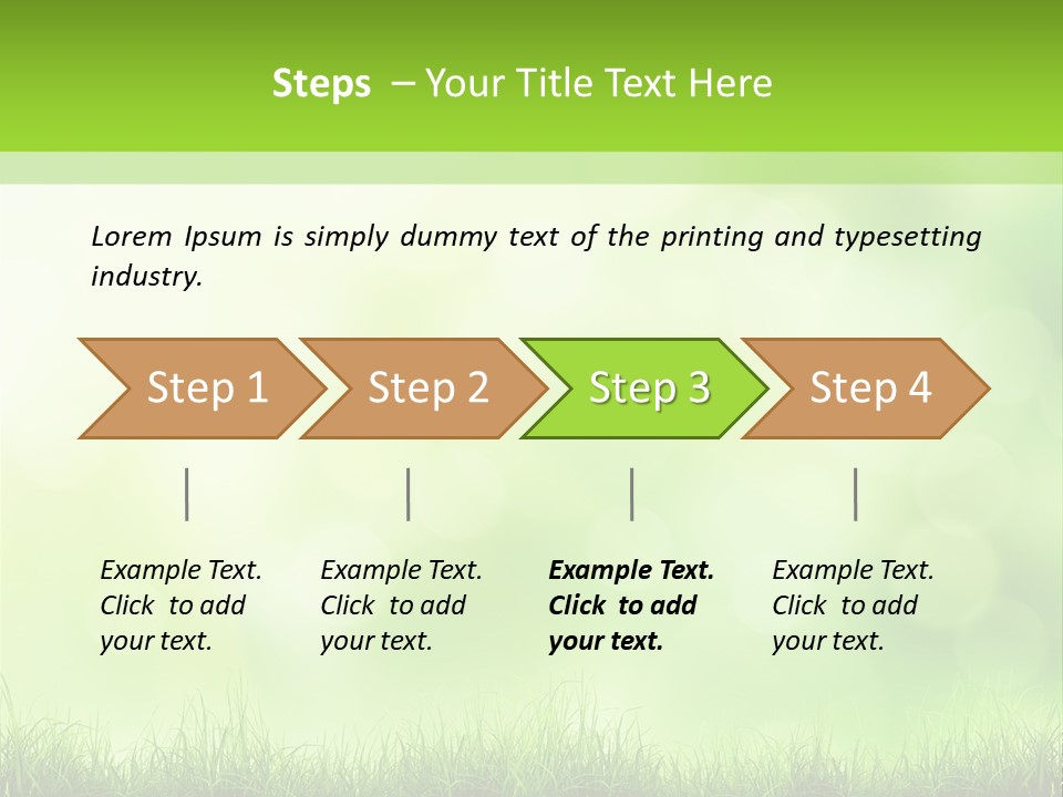 Plain Spring Beautiful PowerPoint Template