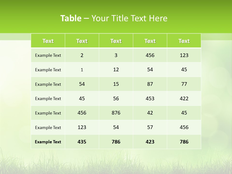 Plain Spring Beautiful PowerPoint Template