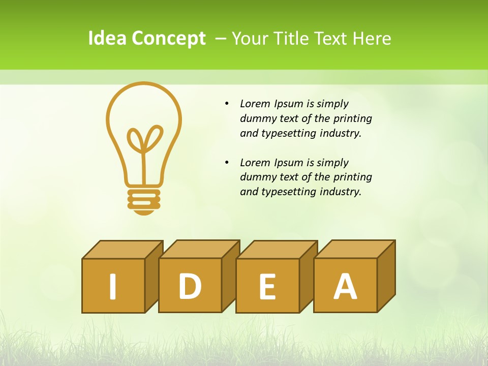 Plain Spring Beautiful PowerPoint Template