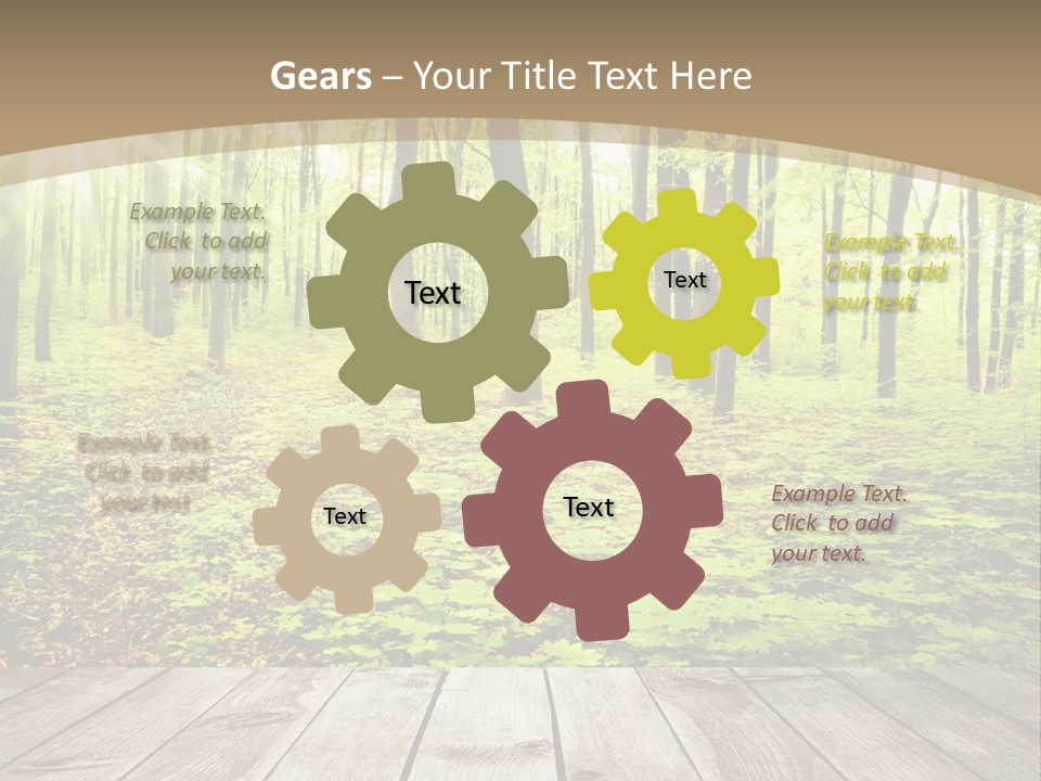 Table Colorful Light PowerPoint Template