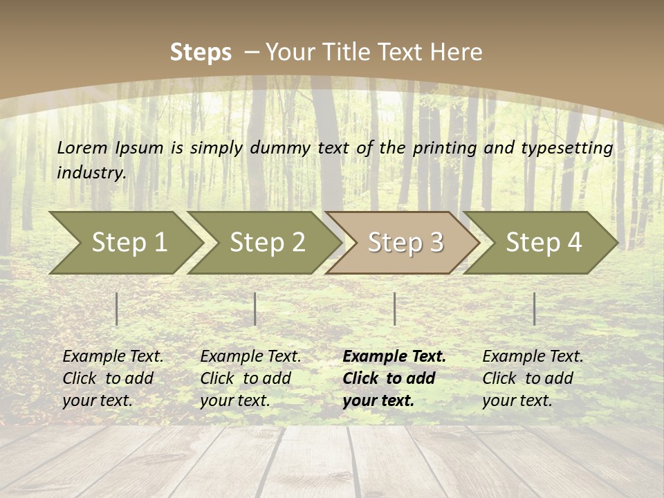 Table Colorful Light PowerPoint Template