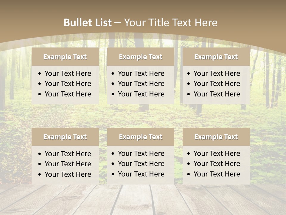 Table Colorful Light PowerPoint Template