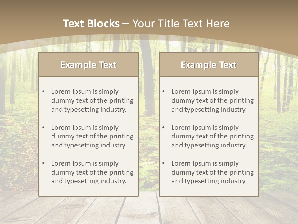 Table Colorful Light PowerPoint Template