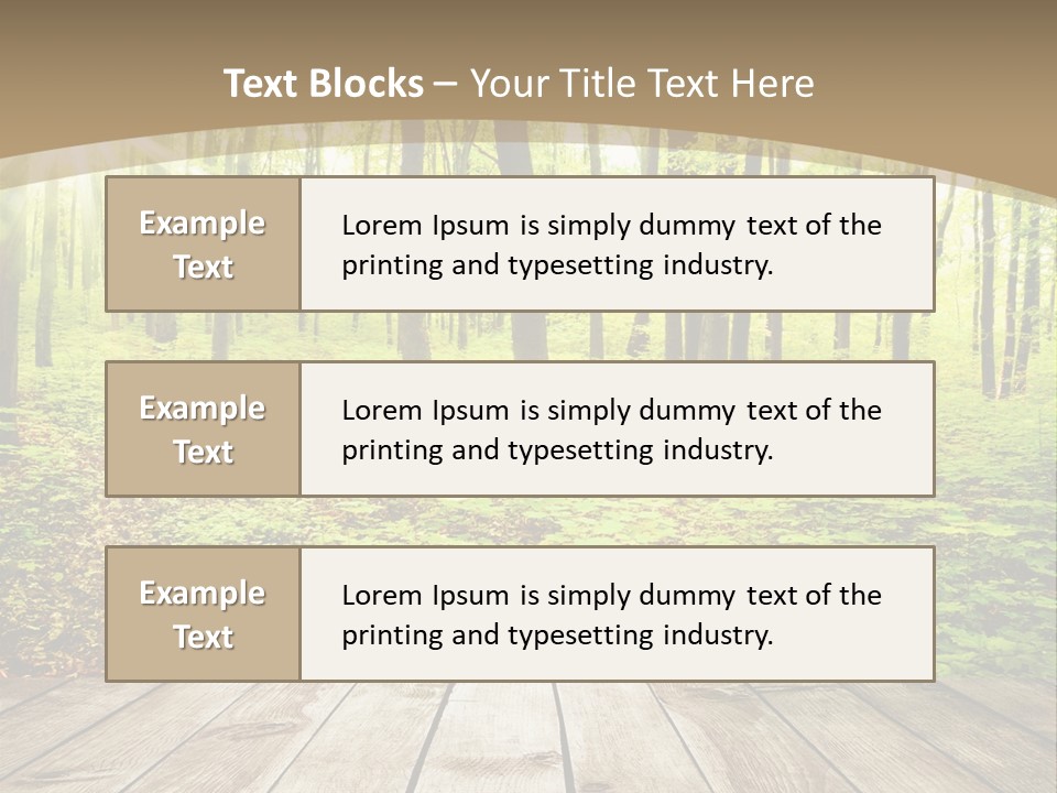 Table Colorful Light PowerPoint Template
