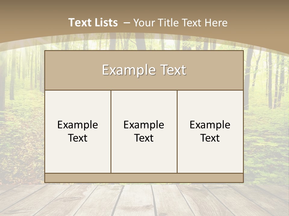 Table Colorful Light PowerPoint Template