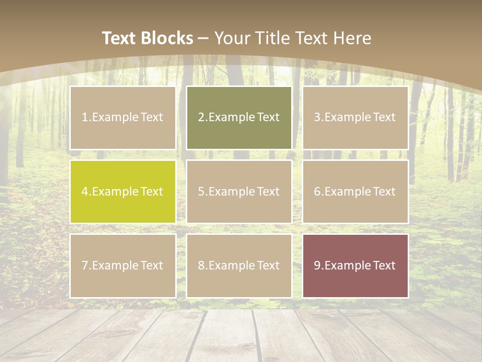 Table Colorful Light PowerPoint Template