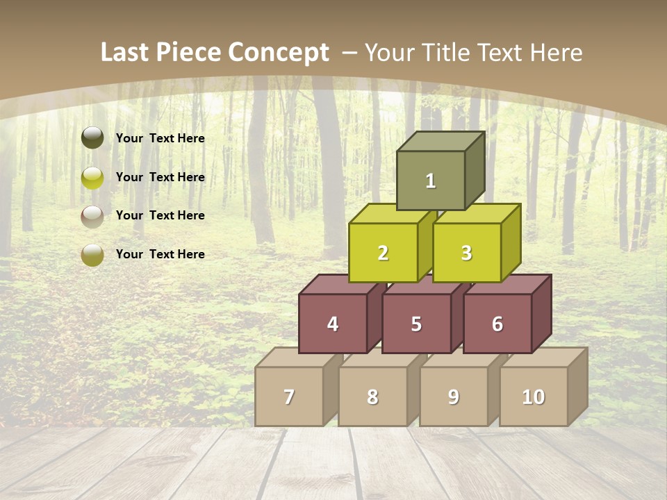 Table Colorful Light PowerPoint Template