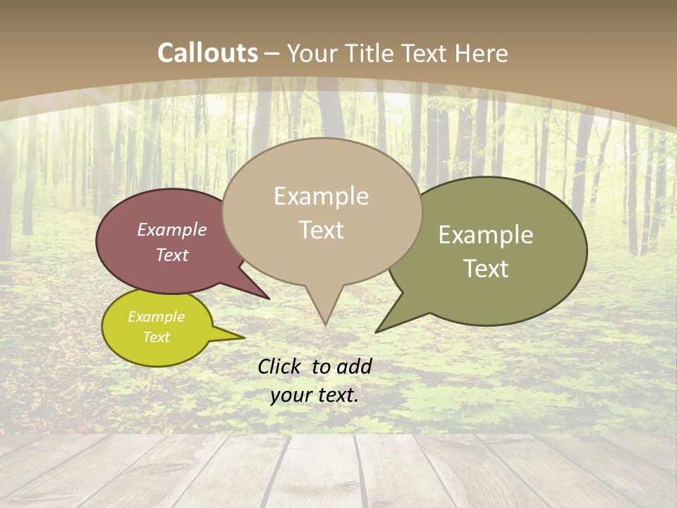 Table Colorful Light PowerPoint Template