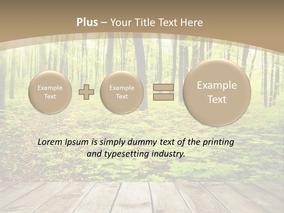 Table Colorful Light PowerPoint Template
