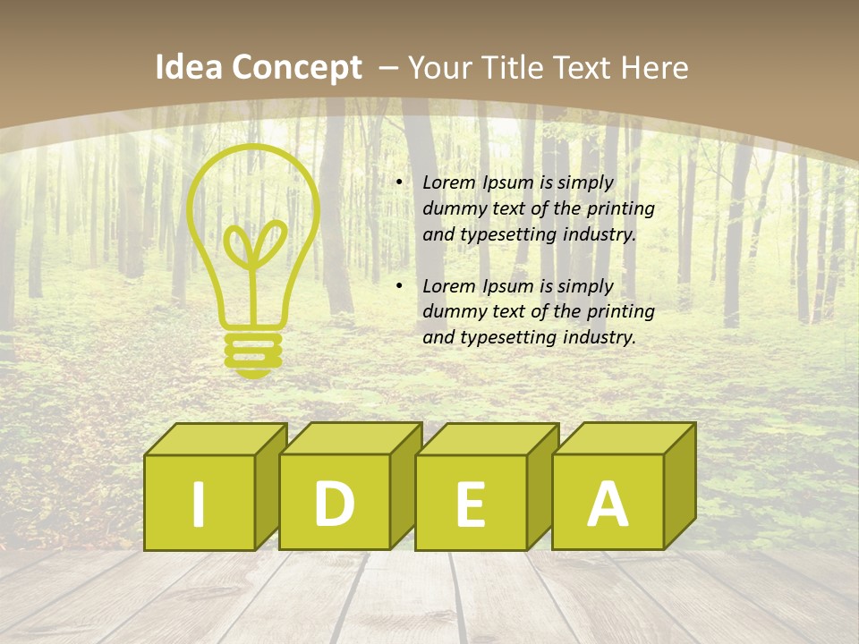 Table Colorful Light PowerPoint Template