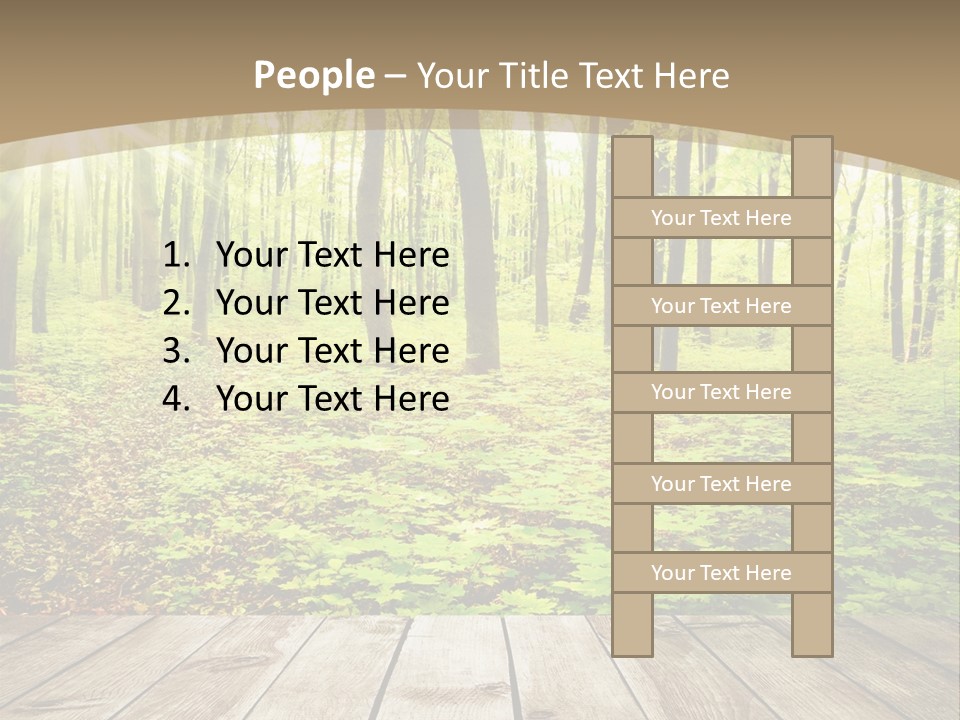 Table Colorful Light PowerPoint Template