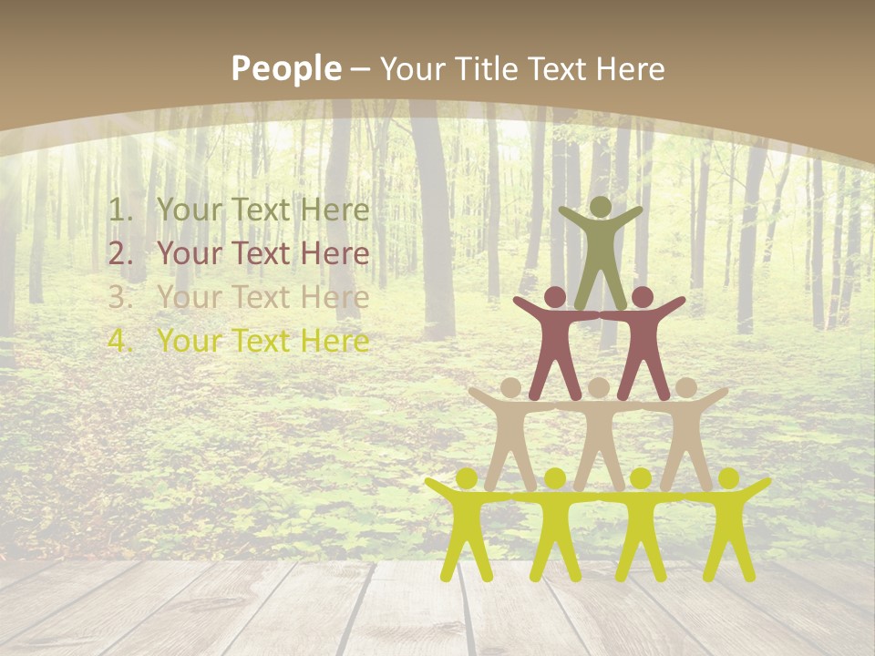 Table Colorful Light PowerPoint Template
