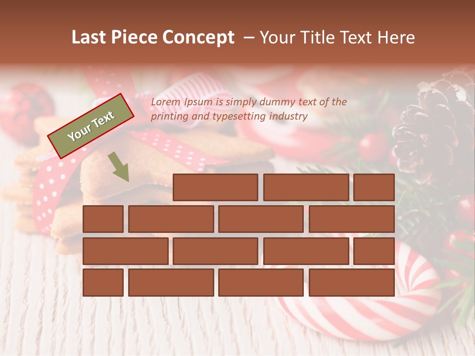Arrangement Xmas Gift PowerPoint Template