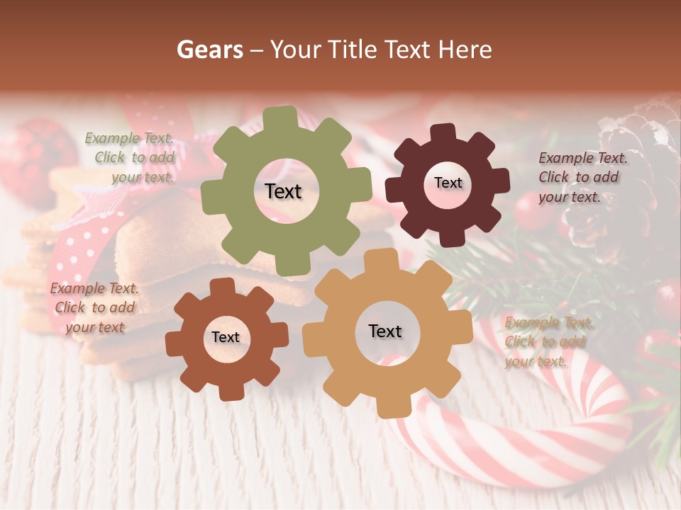 Arrangement Xmas Gift PowerPoint Template