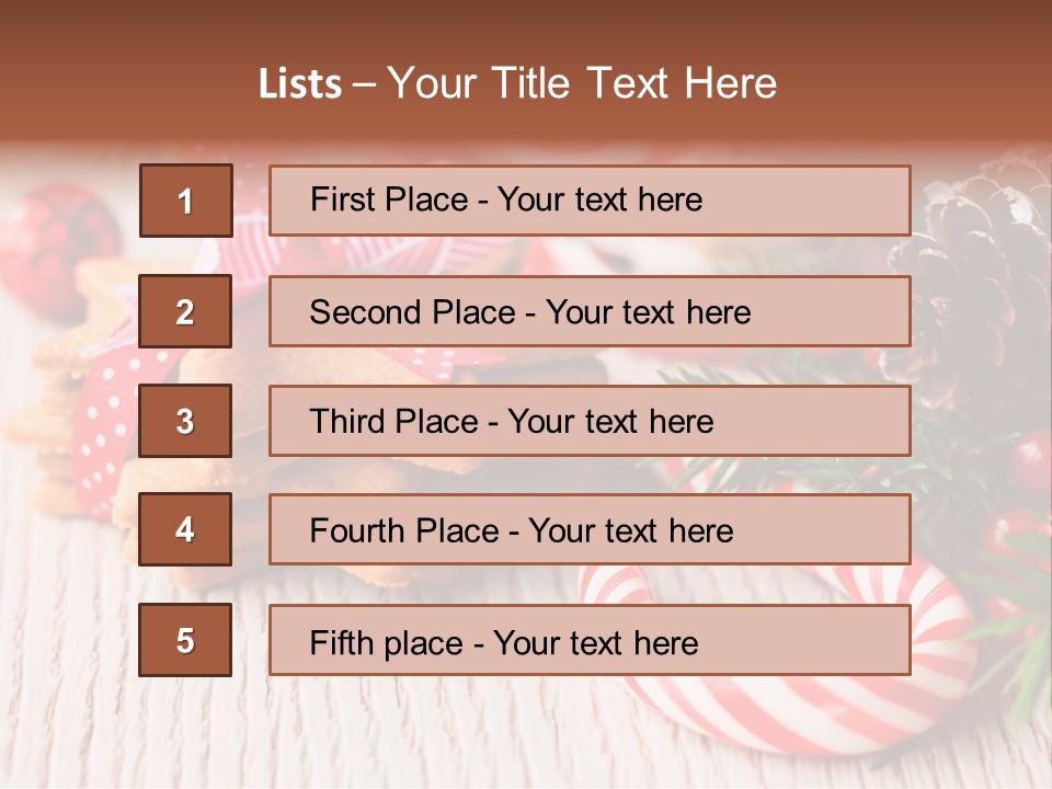 Arrangement Xmas Gift PowerPoint Template