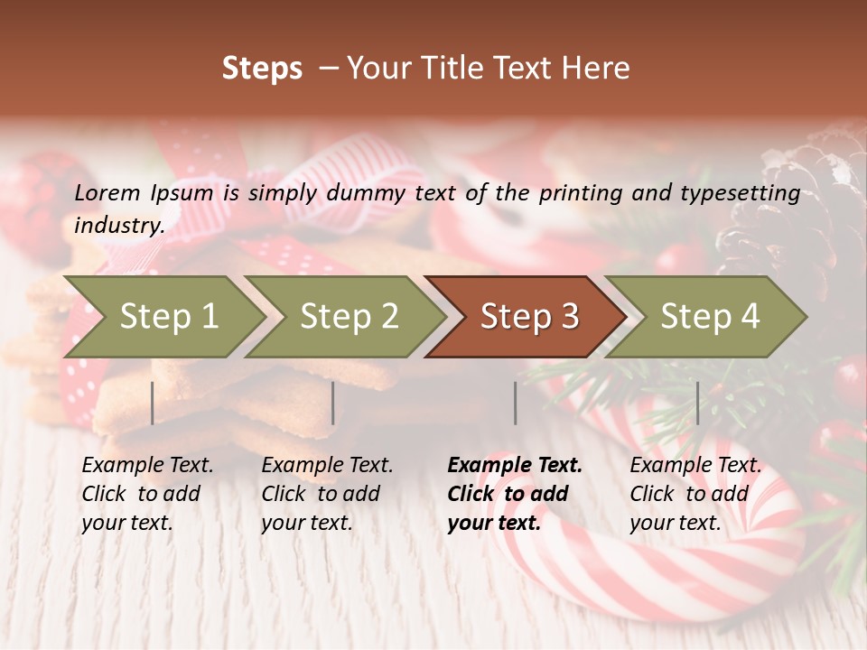 Arrangement Xmas Gift PowerPoint Template