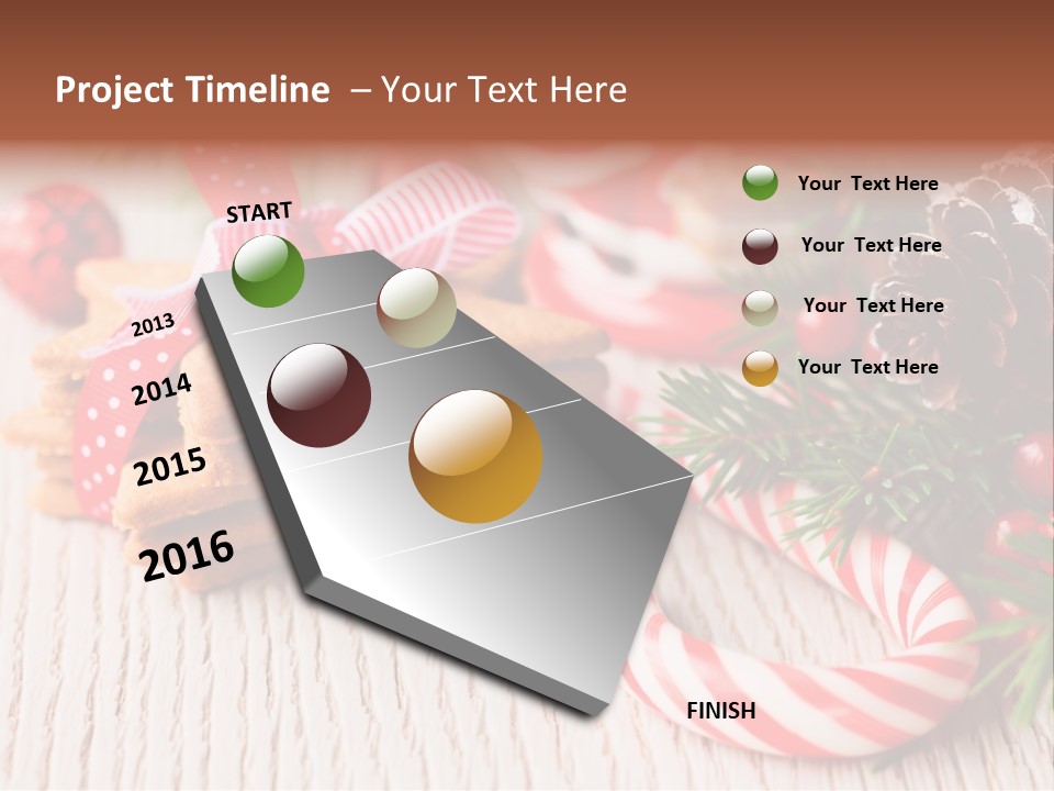 Arrangement Xmas Gift PowerPoint Template