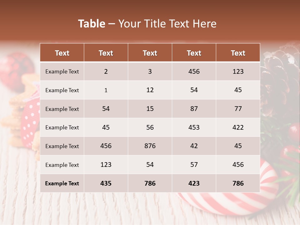 Arrangement Xmas Gift PowerPoint Template