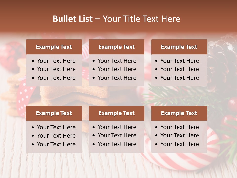 Arrangement Xmas Gift PowerPoint Template