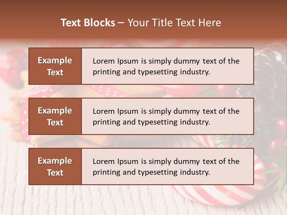 Arrangement Xmas Gift PowerPoint Template