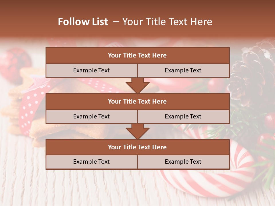 Arrangement Xmas Gift PowerPoint Template