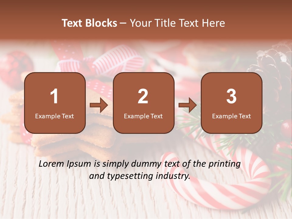 Arrangement Xmas Gift PowerPoint Template
