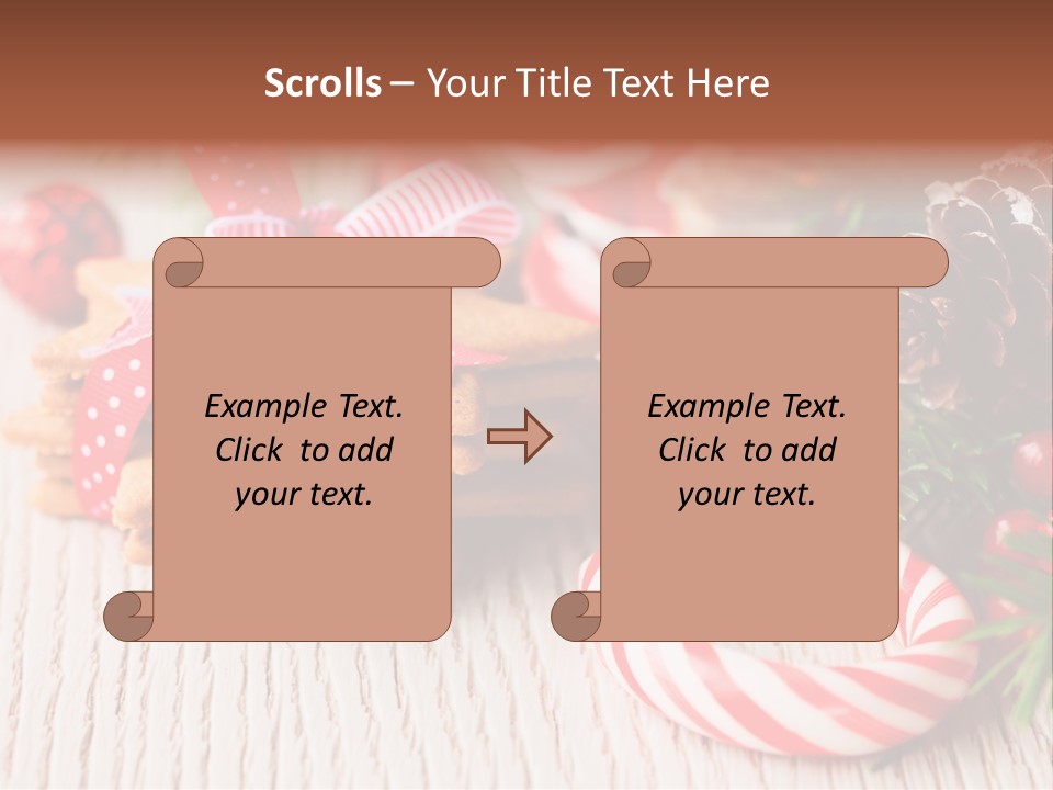 Arrangement Xmas Gift PowerPoint Template