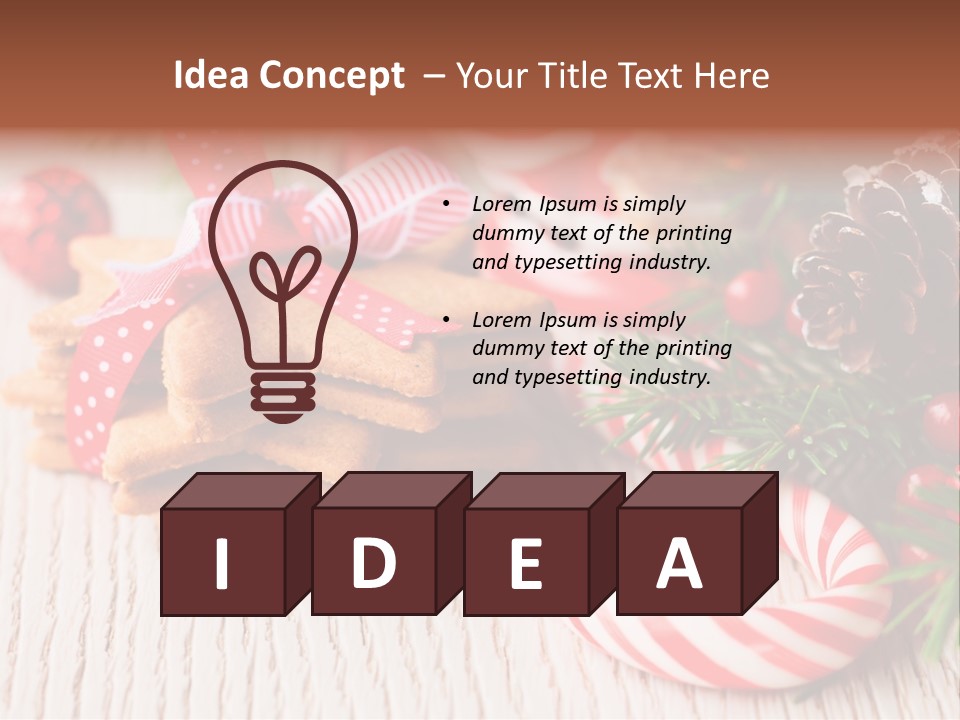 Arrangement Xmas Gift PowerPoint Template