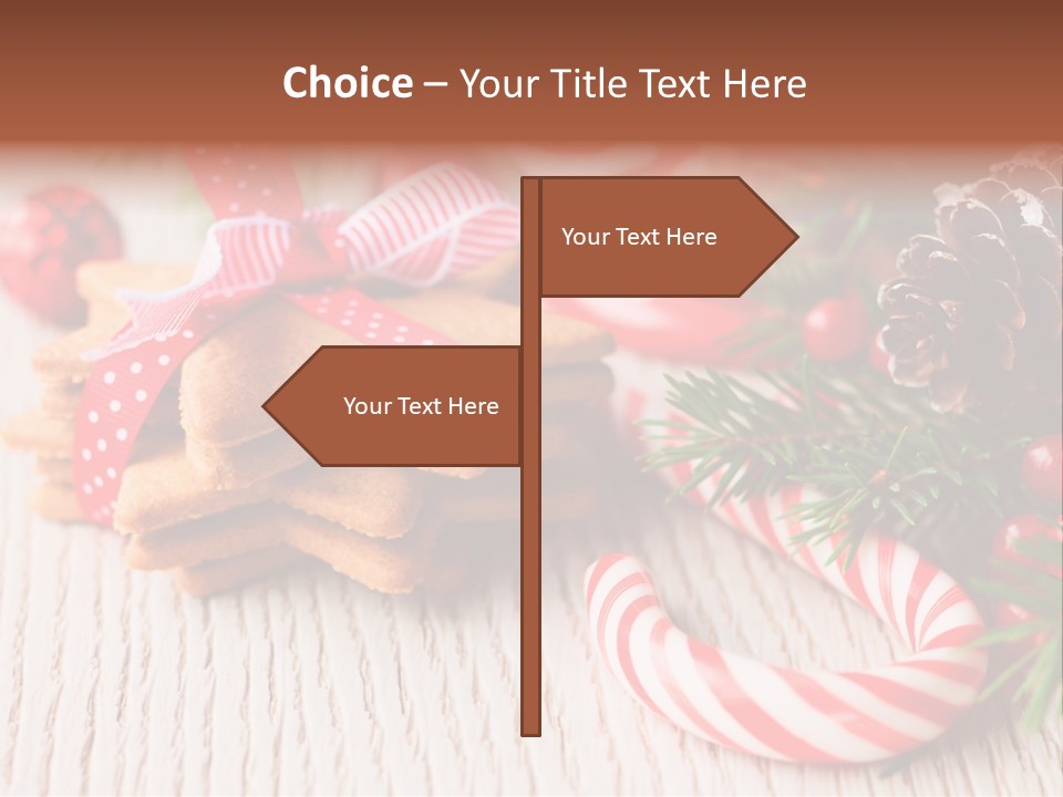 Arrangement Xmas Gift PowerPoint Template