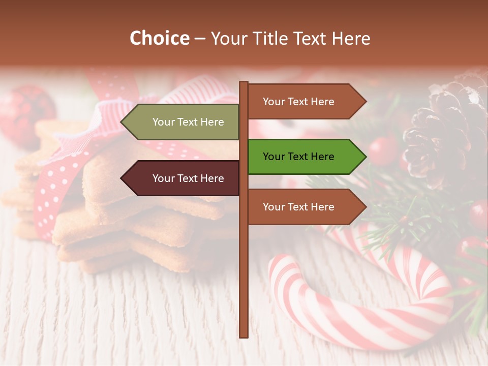 Arrangement Xmas Gift PowerPoint Template