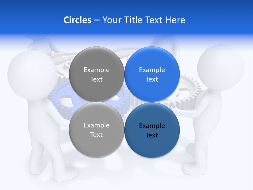 Cogwheel Unity Connection PowerPoint Template