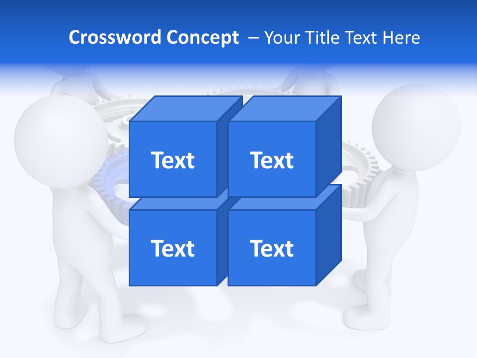 Cogwheel Unity Connection PowerPoint Template
