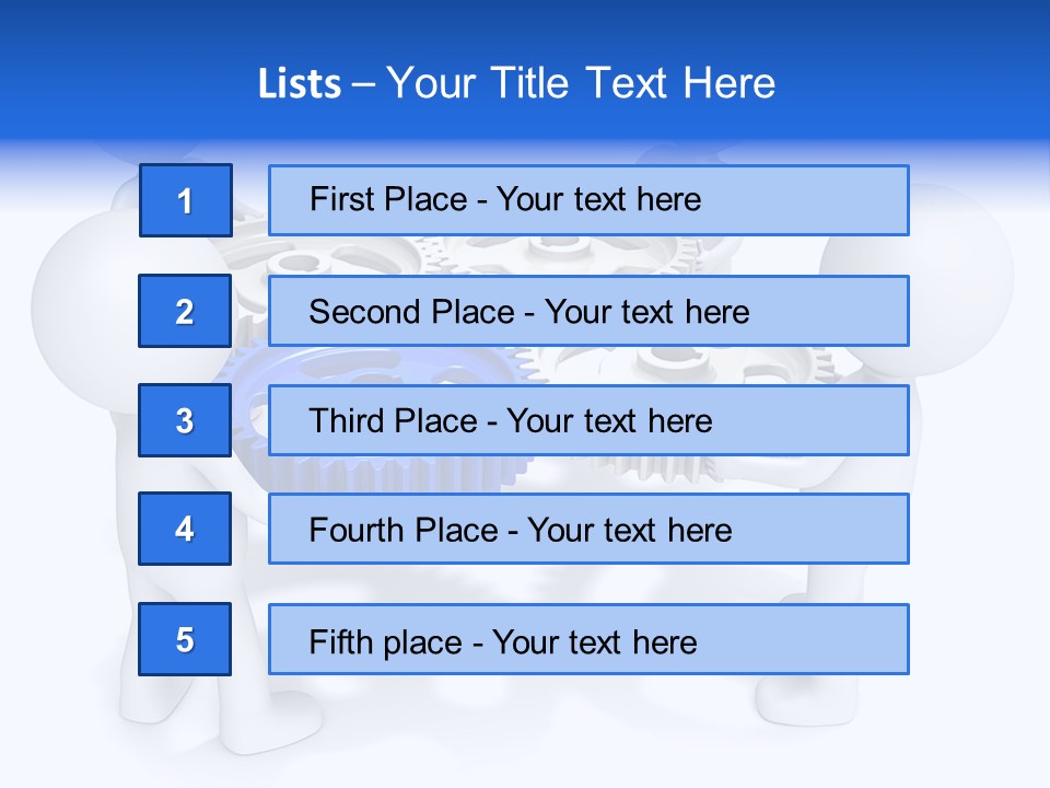 Cogwheel Unity Connection PowerPoint Template