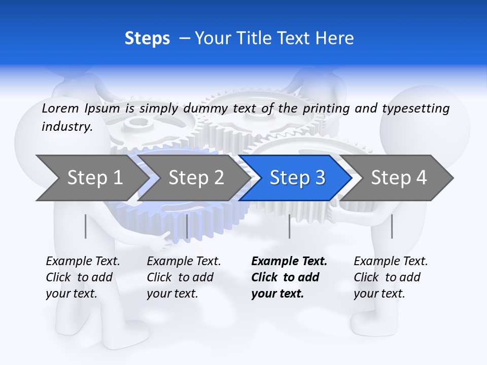 Cogwheel Unity Connection PowerPoint Template