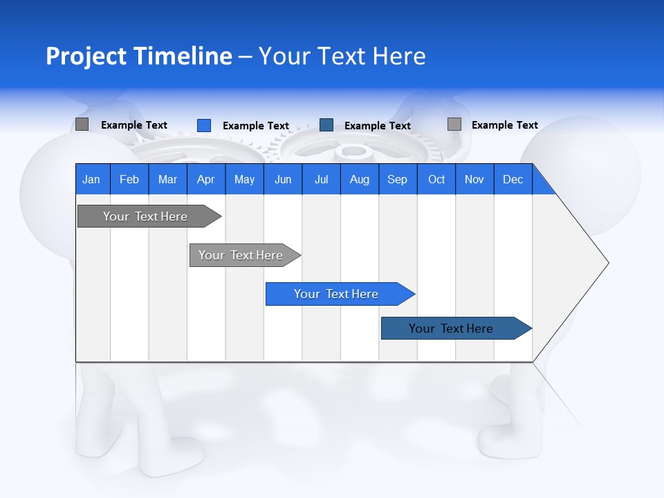 Cogwheel Unity Connection PowerPoint Template