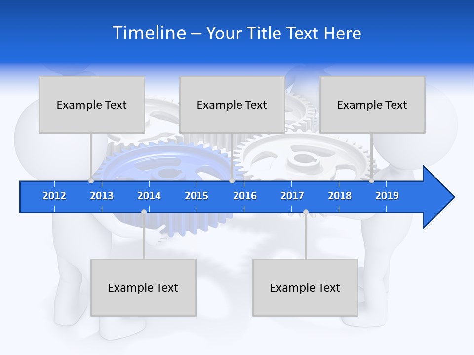 Cogwheel Unity Connection PowerPoint Template