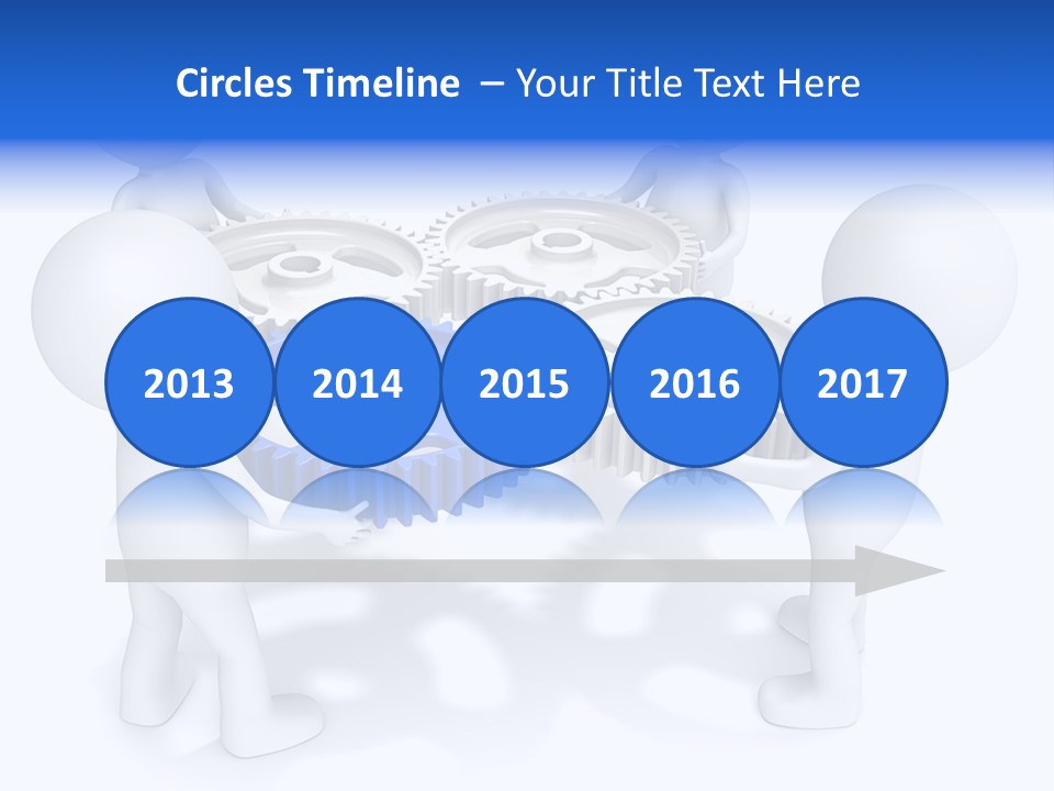 Cogwheel Unity Connection PowerPoint Template