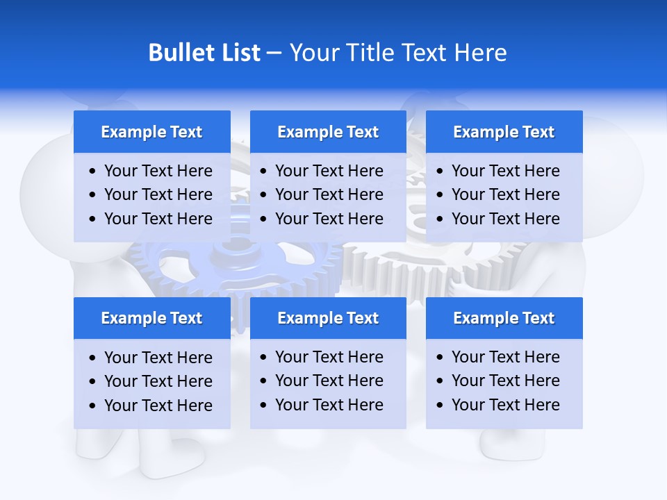 Cogwheel Unity Connection PowerPoint Template