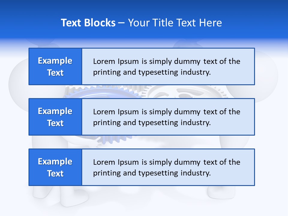 Cogwheel Unity Connection PowerPoint Template