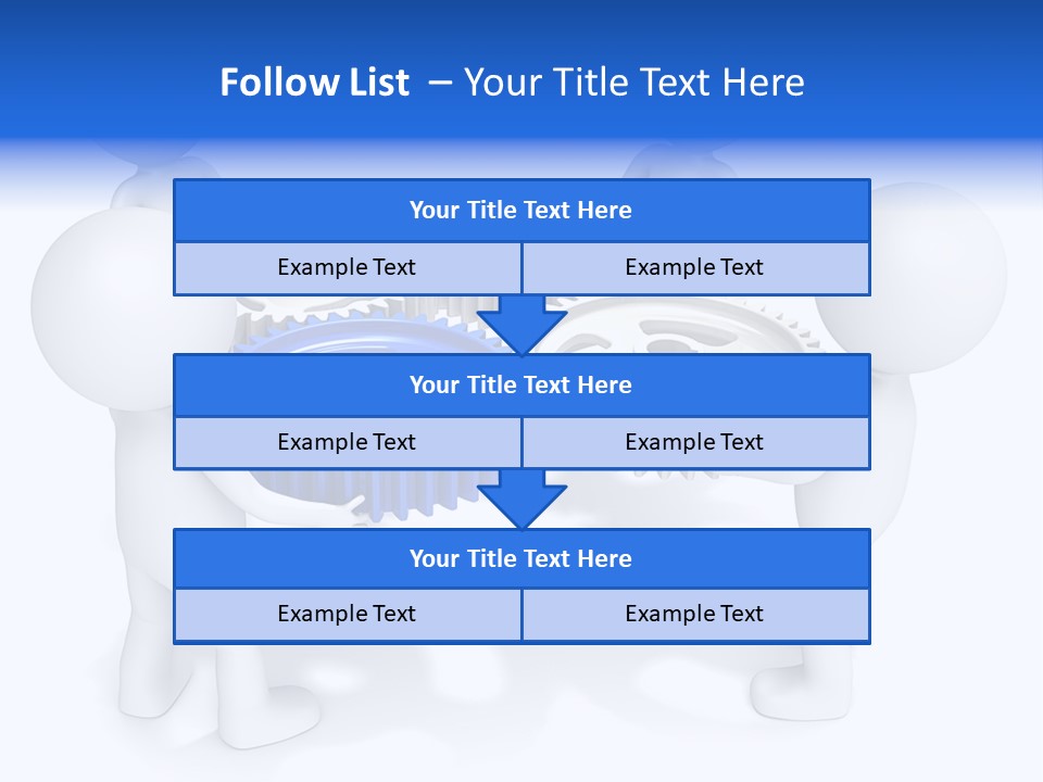 Cogwheel Unity Connection PowerPoint Template