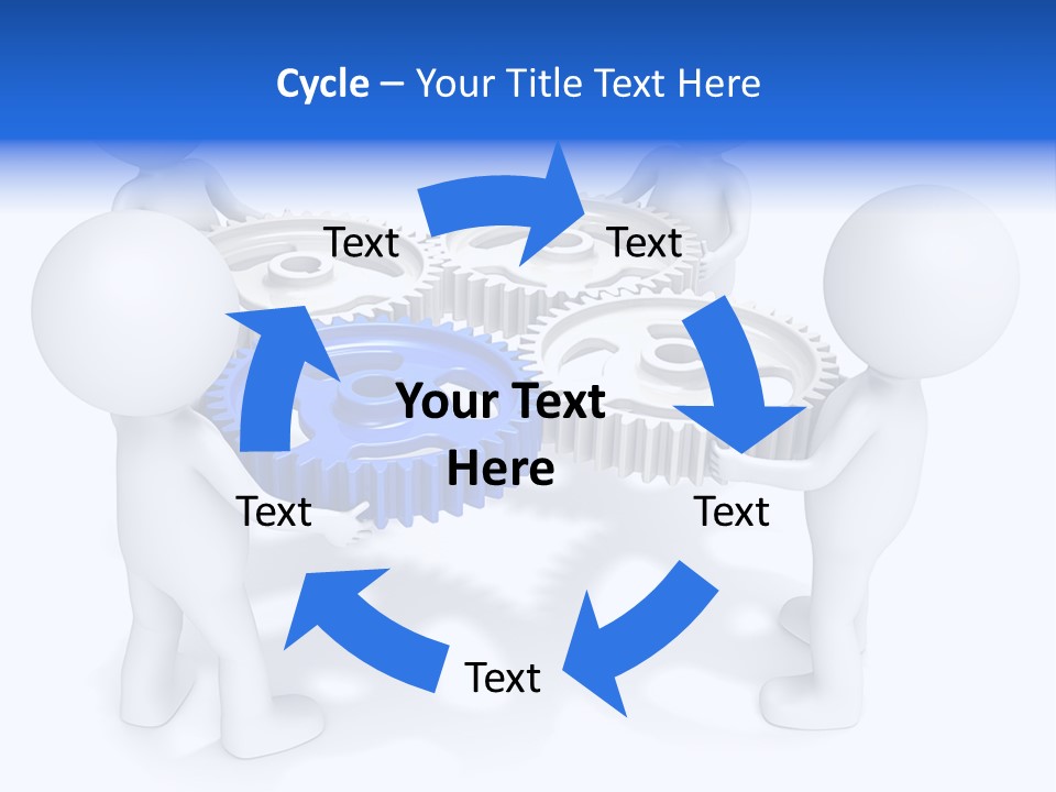 Cogwheel Unity Connection PowerPoint Template