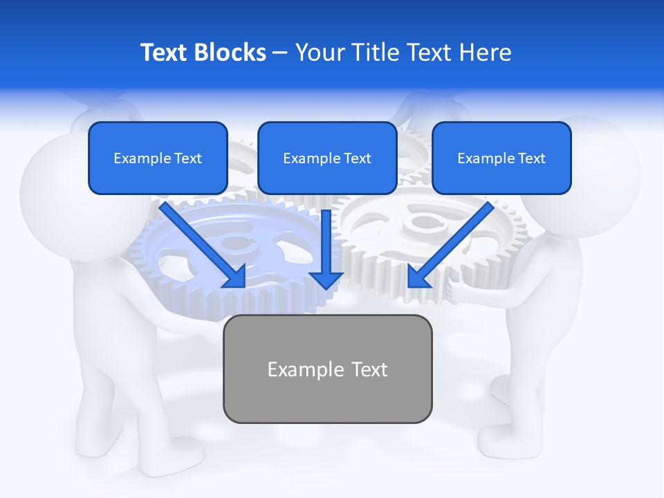 Cogwheel Unity Connection PowerPoint Template